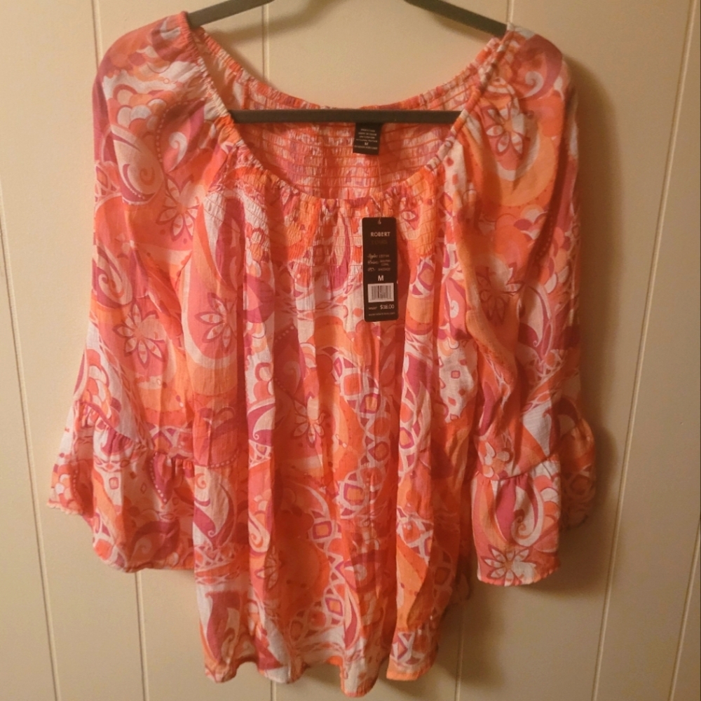 NWT Robert Louis Boho Style Top Medium